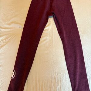 Beyond Yoga Burgundy Stretch Leggings size small
